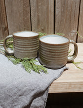 Load image into Gallery viewer, Coffee Mugs - Eucalyptus &amp; White
