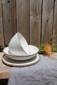 Earthy White Cereal Bowls