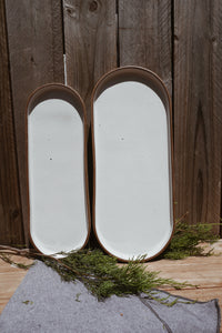 Set of Earthy White Platters