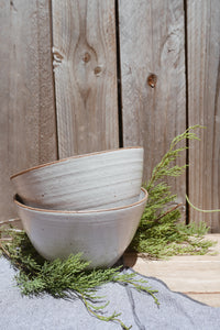 Earthy White Cereal Bowls