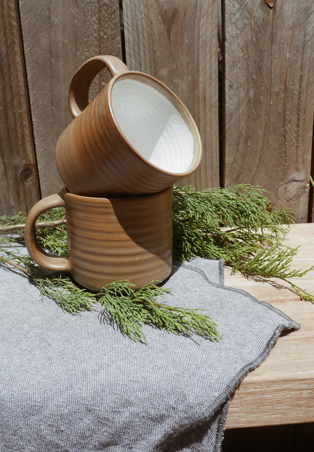 Coffee Mugs - Turmeric & White