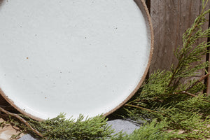 Earthy White Plates